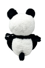 Heavy metal panda teddy bear plush back