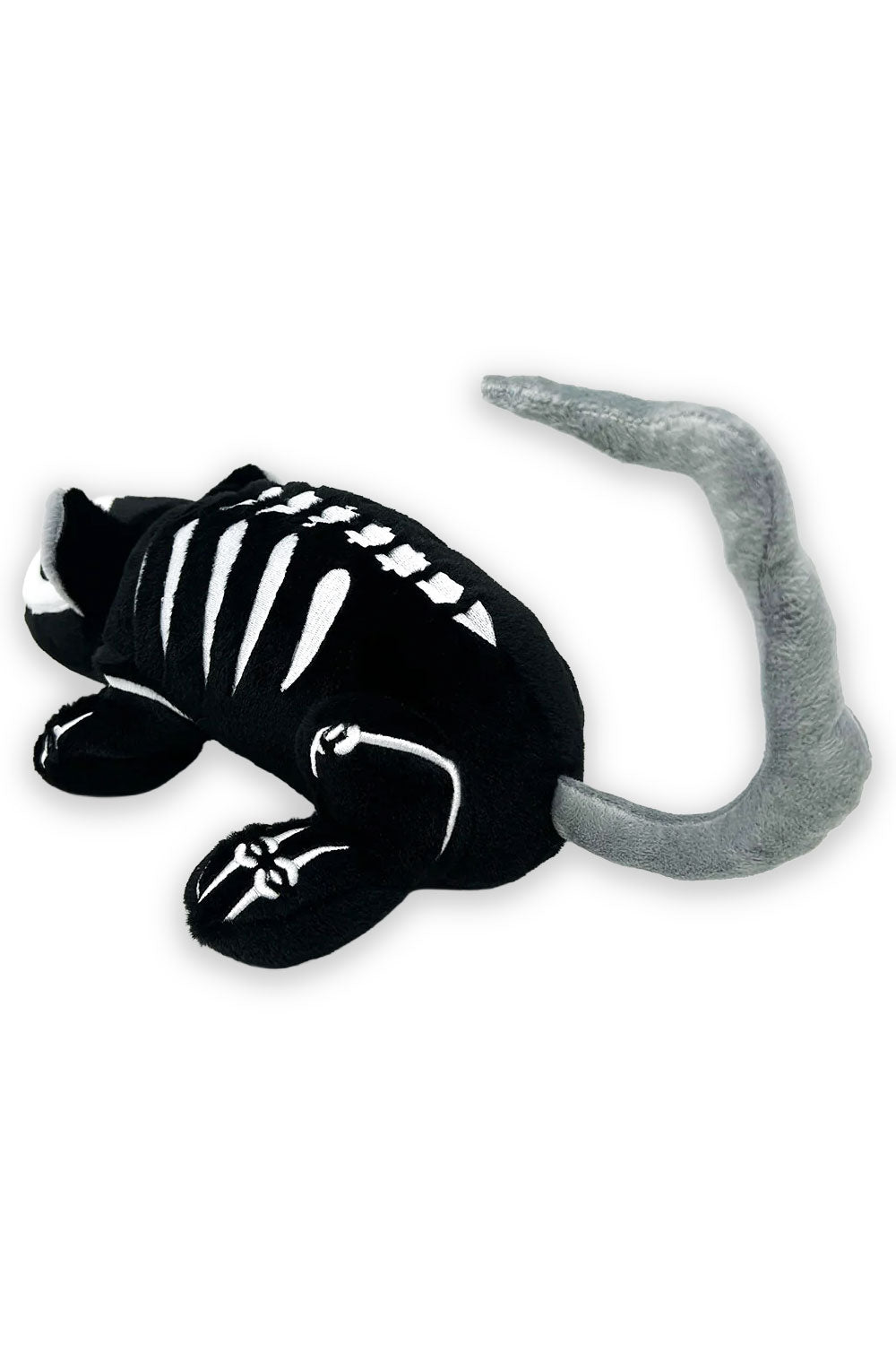 embroidered skeleton rat plushie 