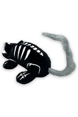 embroidered skeleton rat plushie 