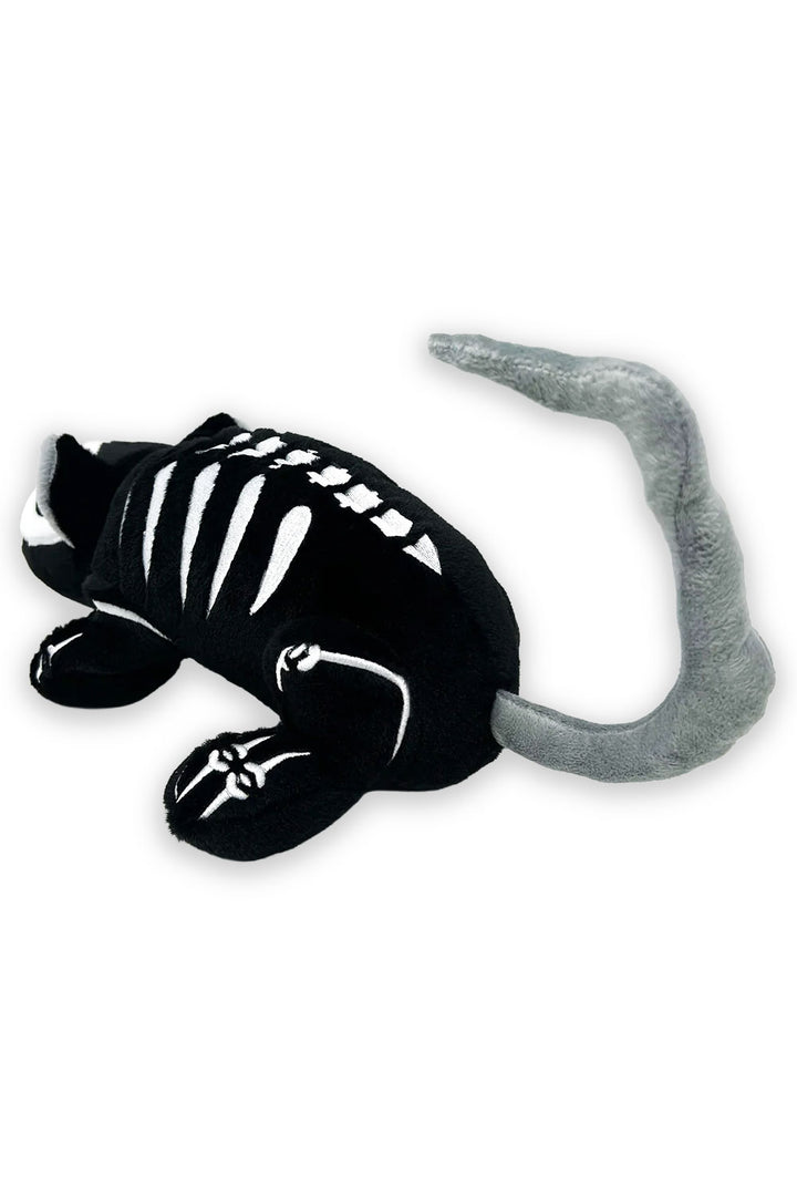 embroidered skeleton rat plushie 