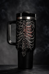 Bleeding heart skeleton tumbler from VampireFreaks