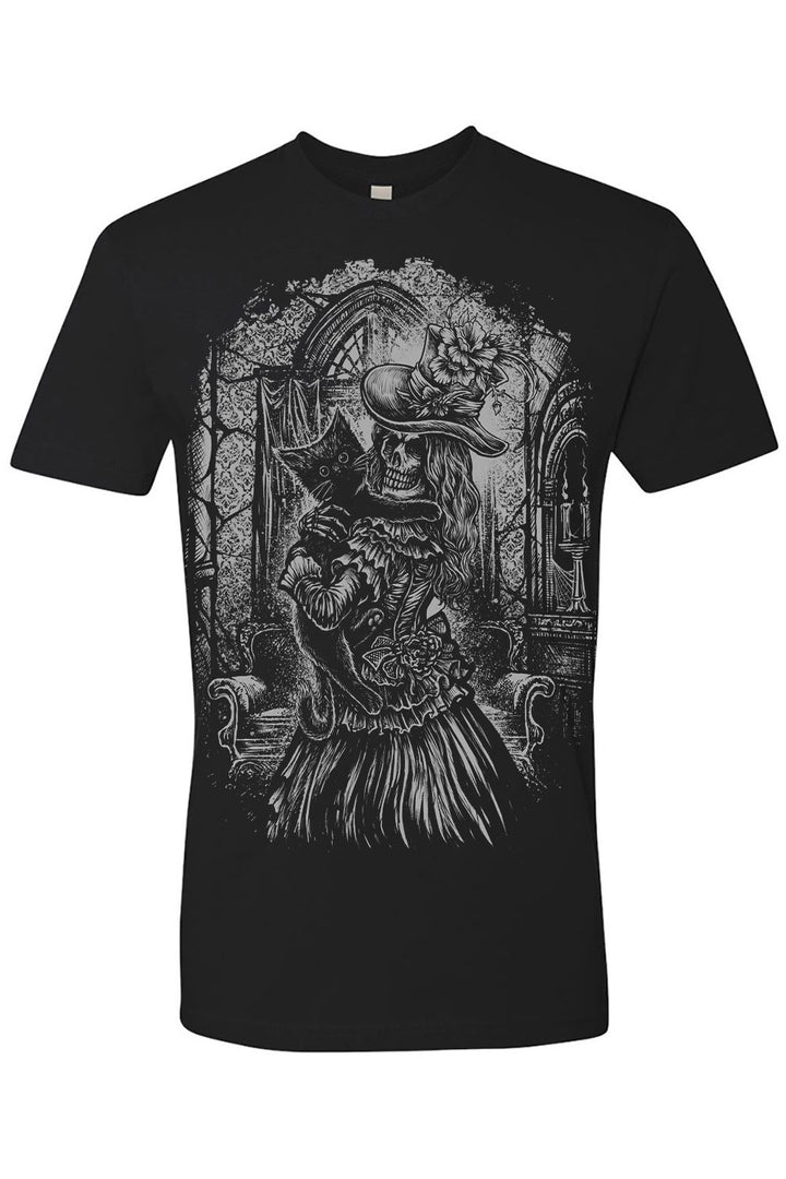 grey and black victorian goth tshirt