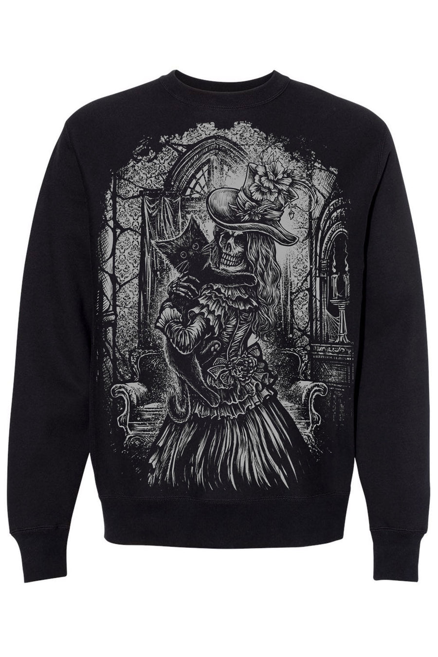 victorian goth cat sweater sweatshirt