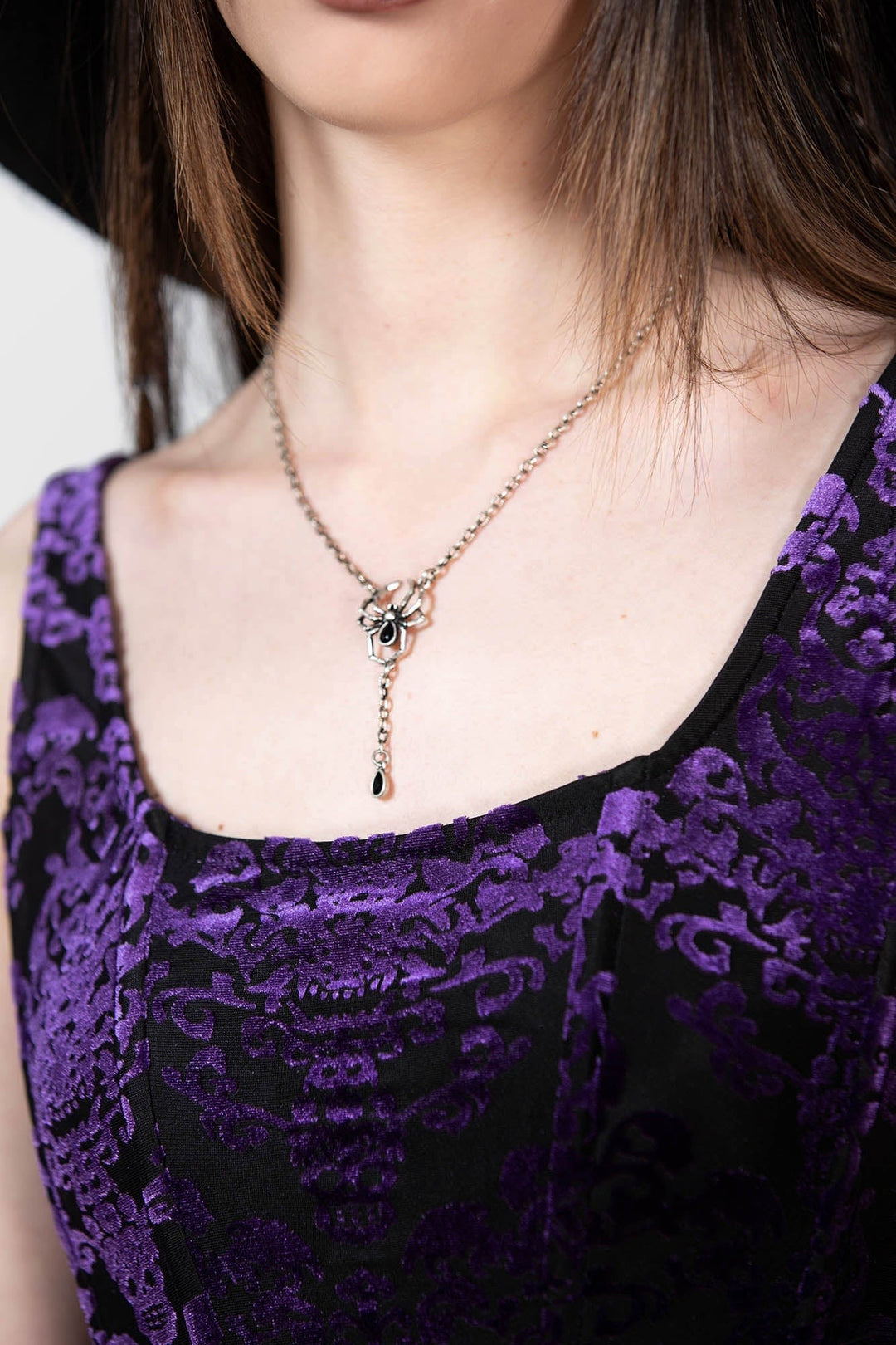 spider necklace for women