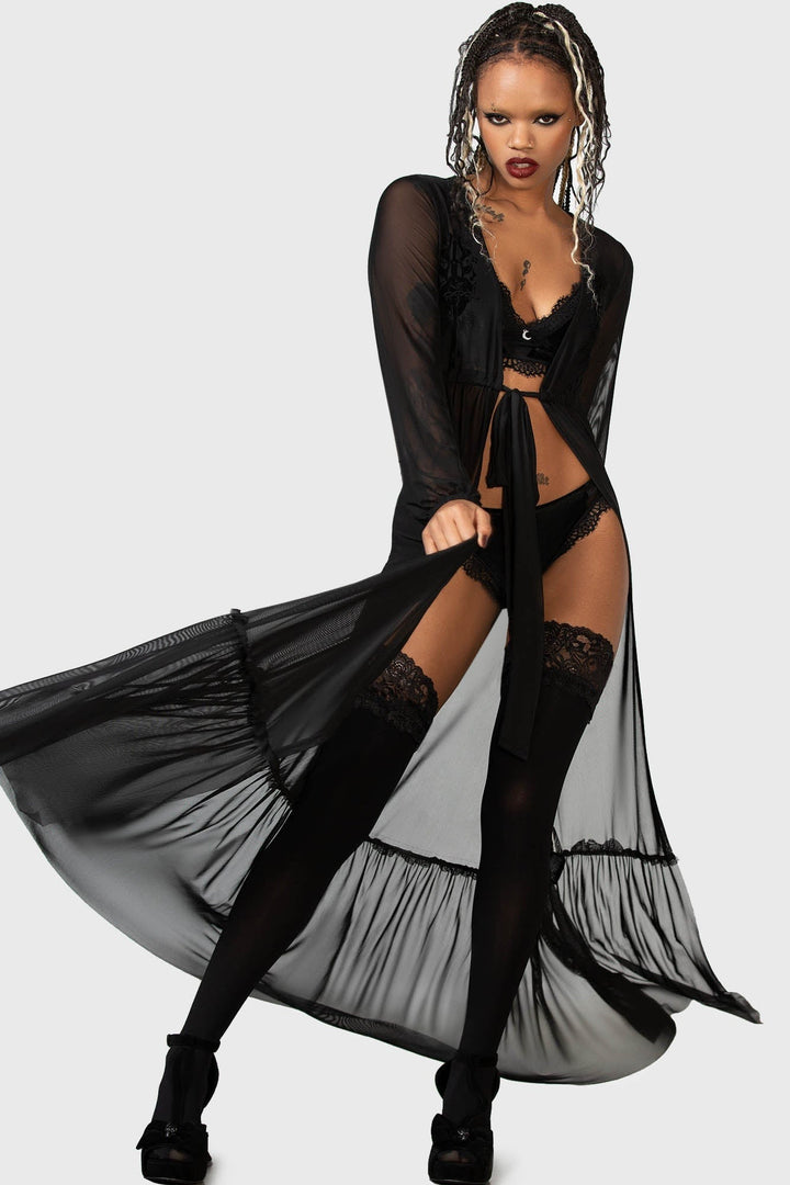 womens gothic lingerie robe