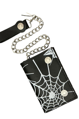 Spiderweb Biker Wallet [BLACK]