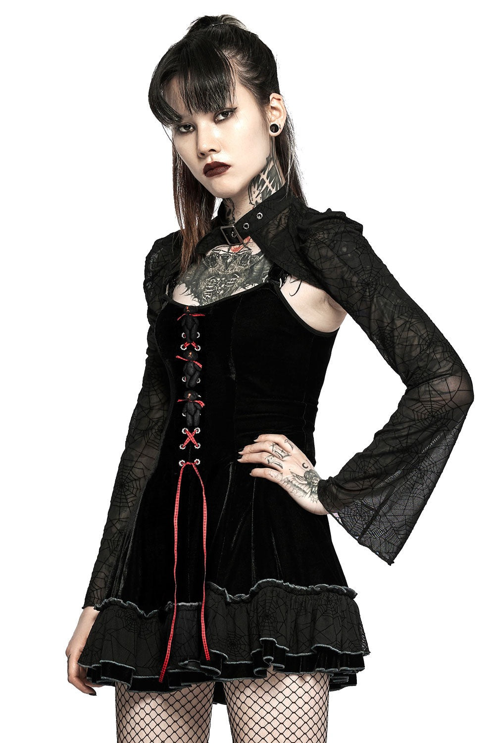 Black Magic Velvet Dress