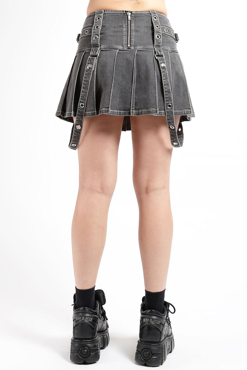 cute mini skirt goth style