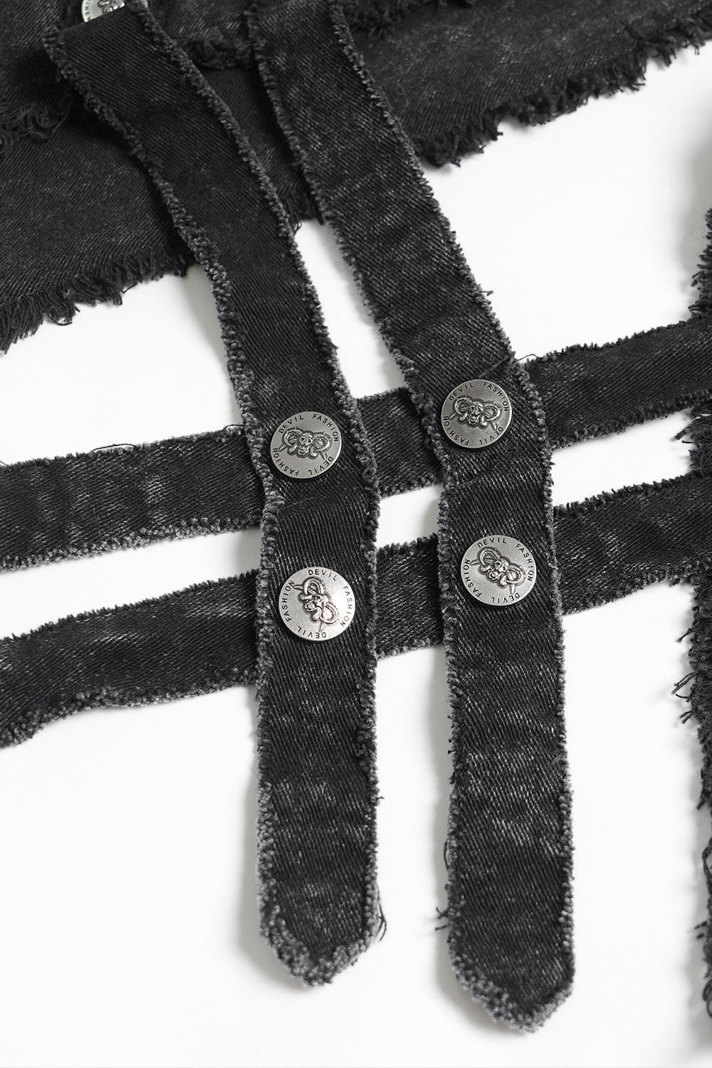 Devil Fashion black vest for men