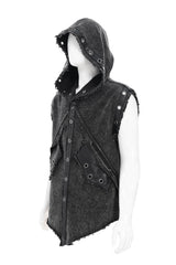Mens black sleeveless vest