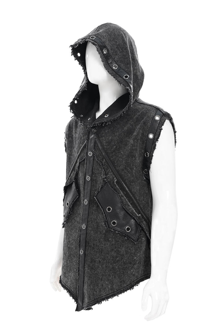 Mens black sleeveless vest