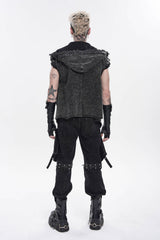 Hooded vest for goths