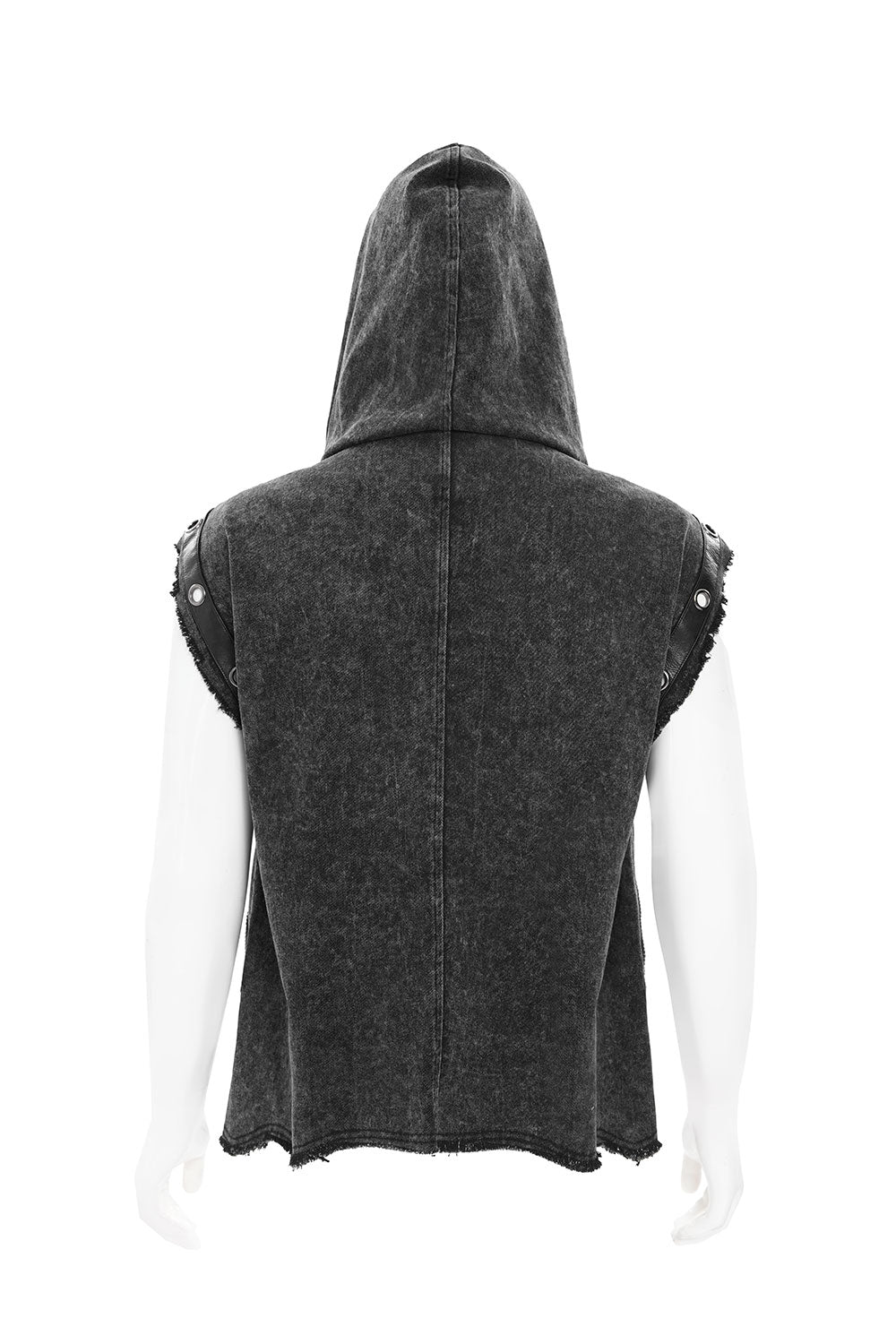 Hooded sleeveless vest for men