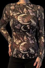 Nighttime creatures mesh top from Witchwood