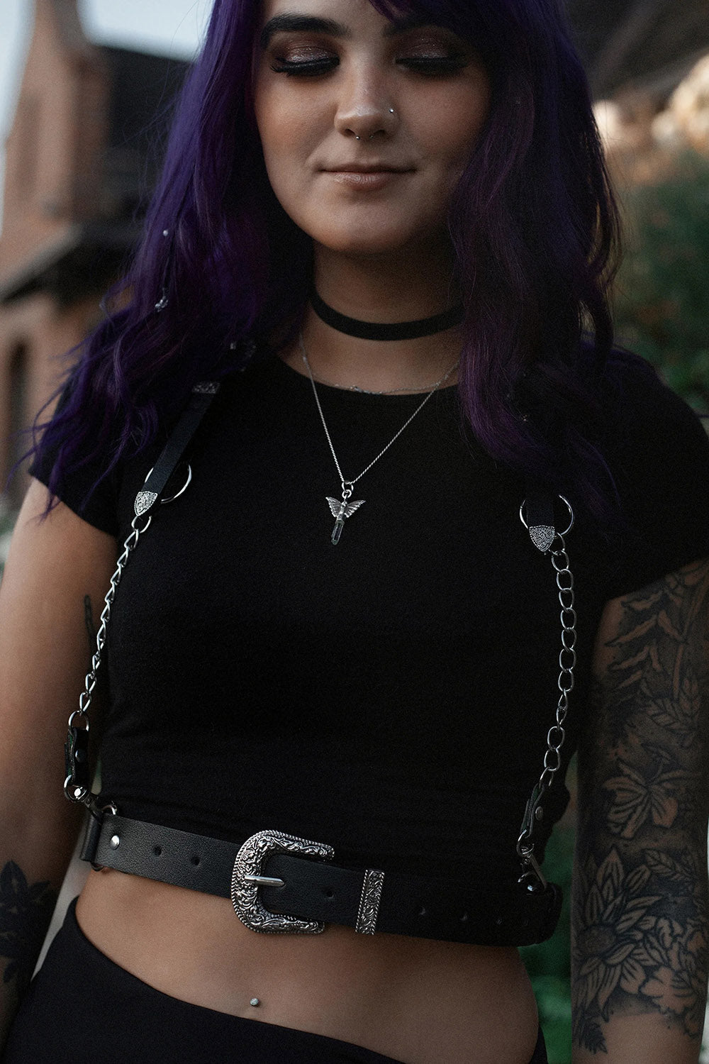 El arnés de cadena gótico occidental Sharpshooter 