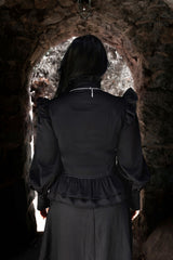 ruffled gothic top