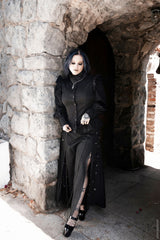 romantic chiffon ruffled gothic top