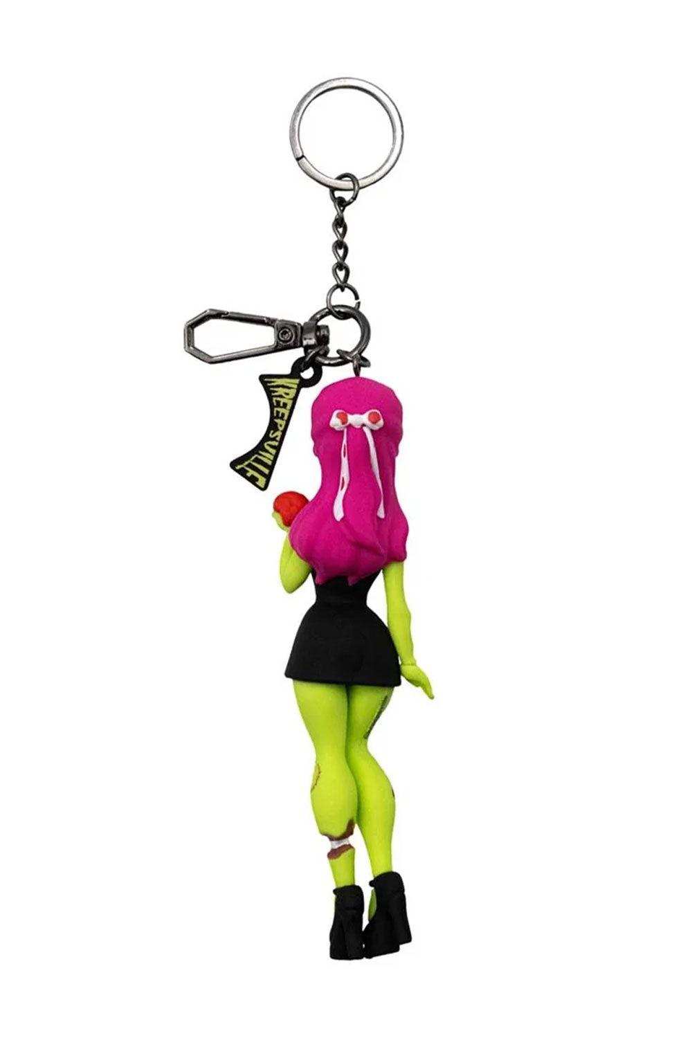 Back view of Zombabe 3D Vinyl Keychain from Kreepsville