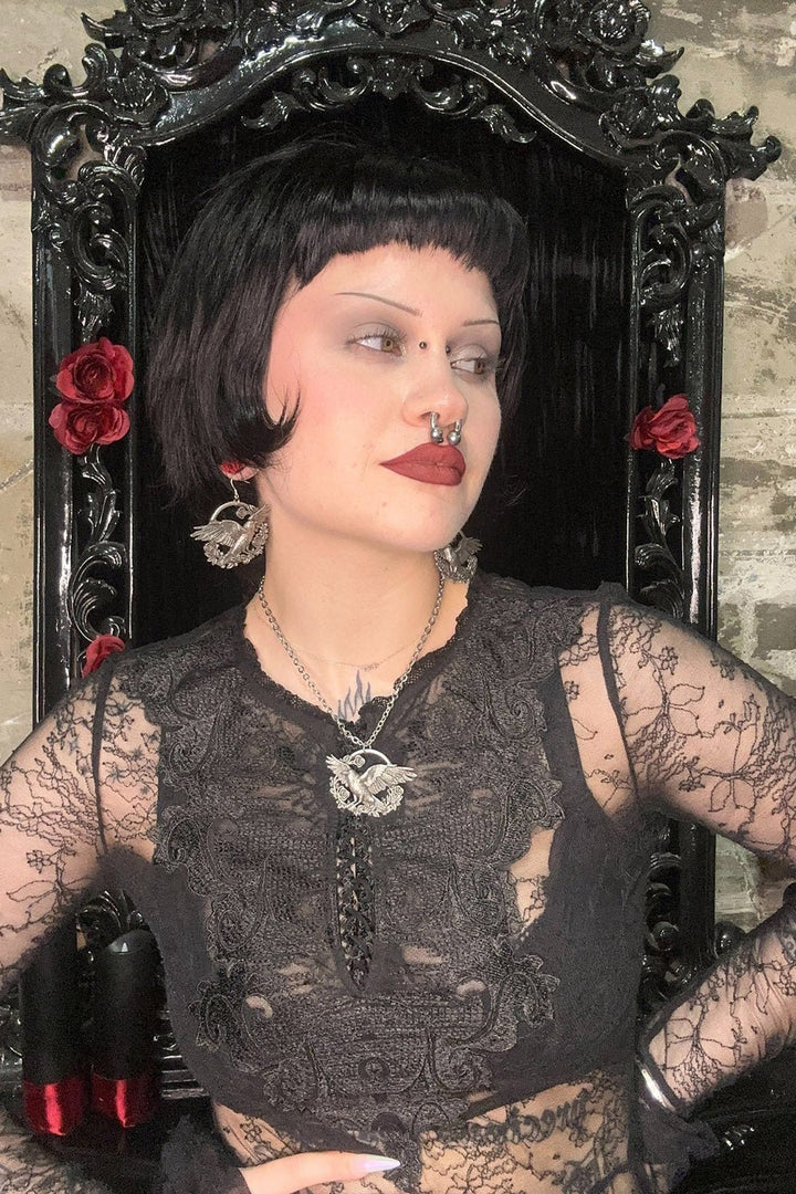 A Murder in the Roses Earrings - jewelry - VampireFreaks - Mother of Hades