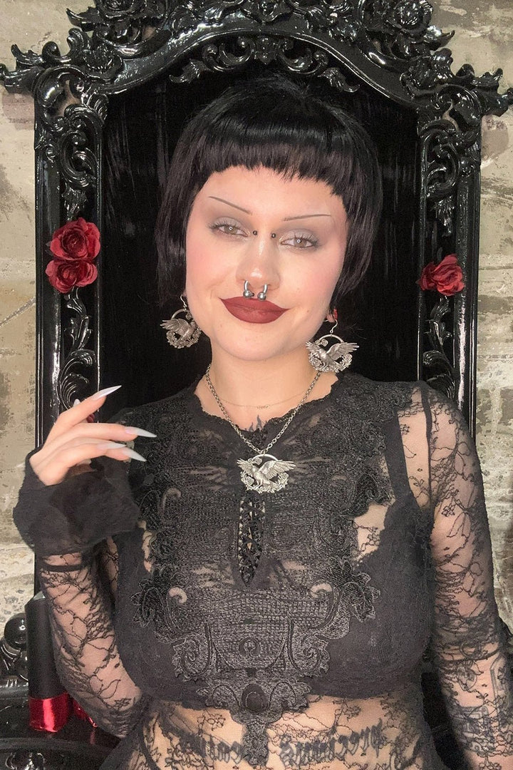 A Murder in the Roses Earrings - jewelry - VampireFreaks - Mother of Hades