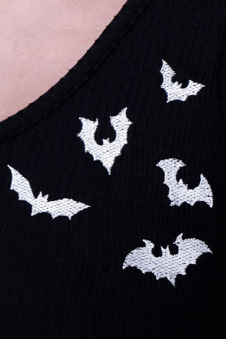 Absolutely Batty Bra Top - womens tops - VampireFreaks - Black Thorn