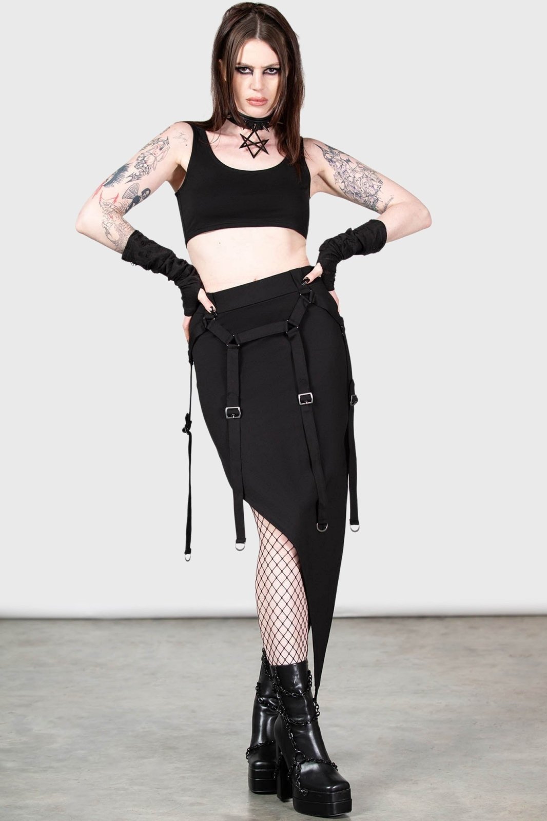 Acacia's Poison Midi Skirt - skirts - VampireFreaks - Killstar