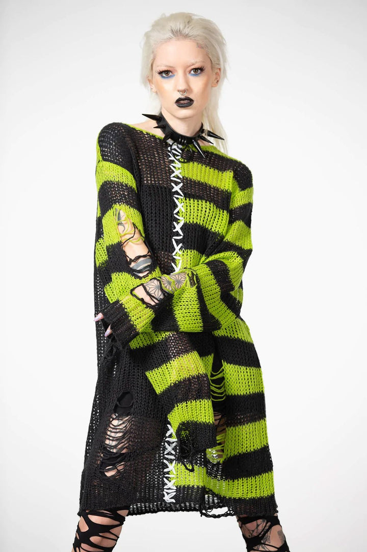 Acidic Knit Sweater [Unisex] - womens outerwear - VampireFreaks - Killstar