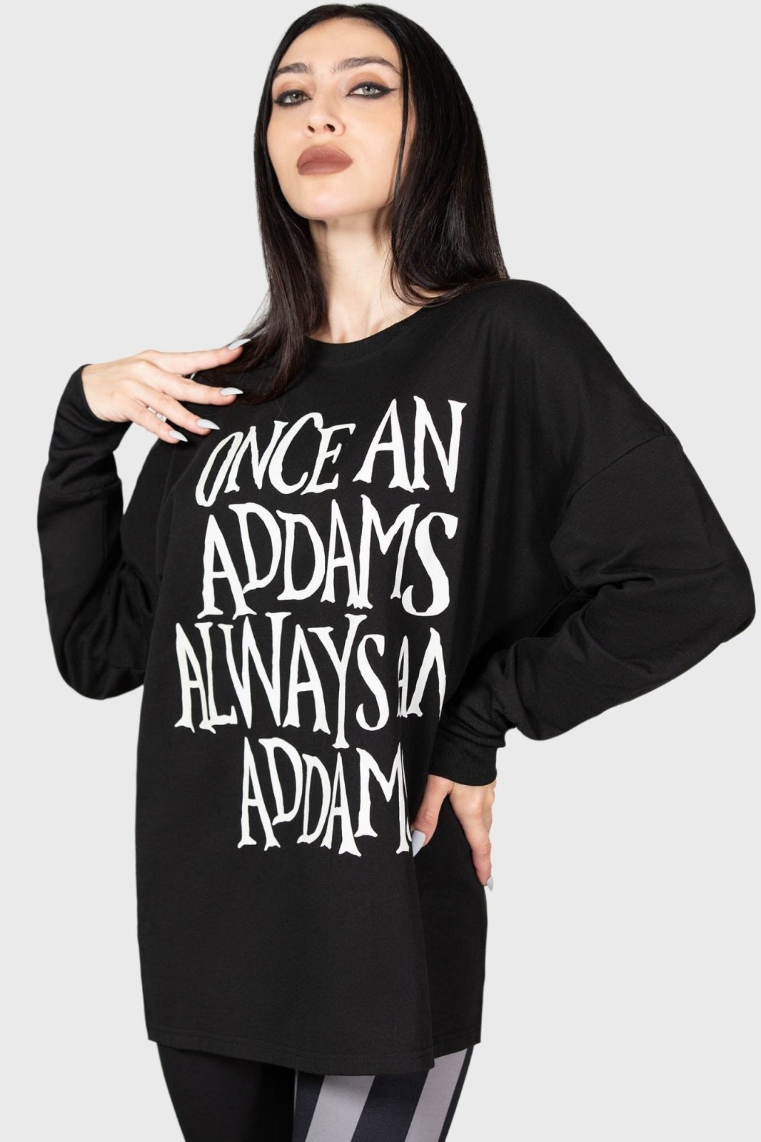 Addams Sweatshirt [UNISEX] - mens outerwear - VampireFreaks - Killstar