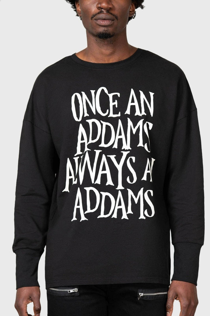 Addams Sweatshirt [UNISEX] - mens outerwear - VampireFreaks - Killstar