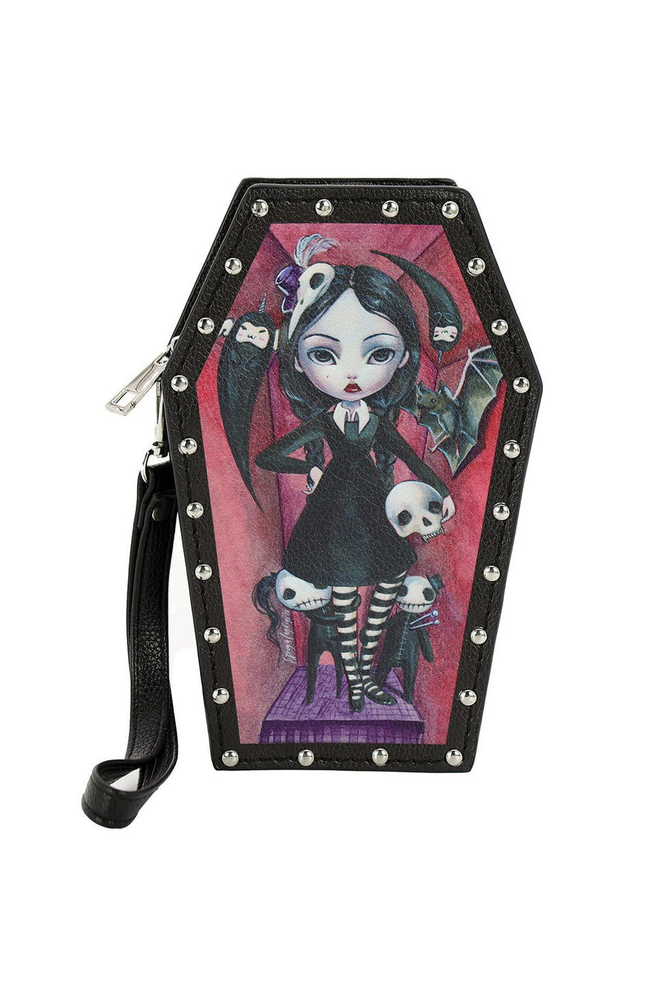 wednesday addams inspired wallet 
