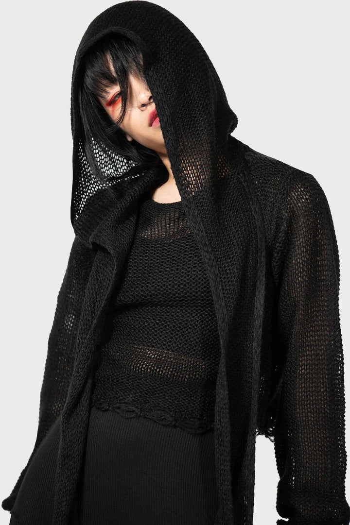 Aillean Hoodie Wrap - womens tops - VampireFreaks - Killstar