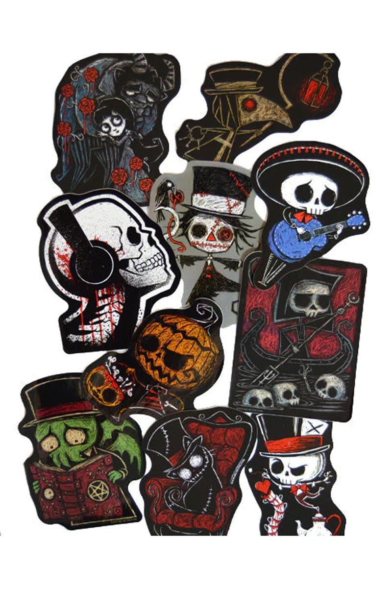 Akumu Ink Sticker Pack - stationery - VampireFreaks - Akumu Ink