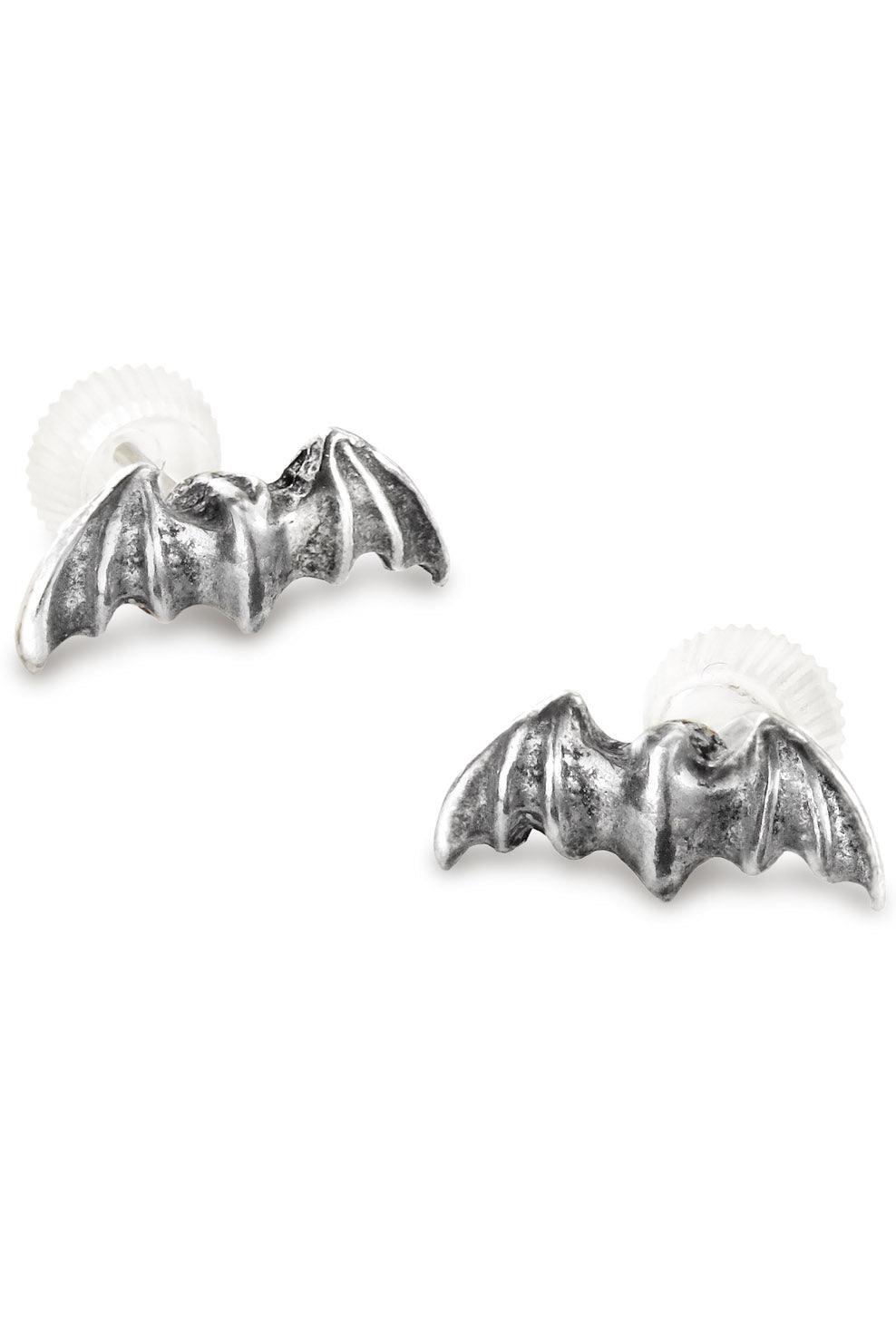 Alchemy Bat Stud Earrings - jewelry - VampireFreaks - Alchemy