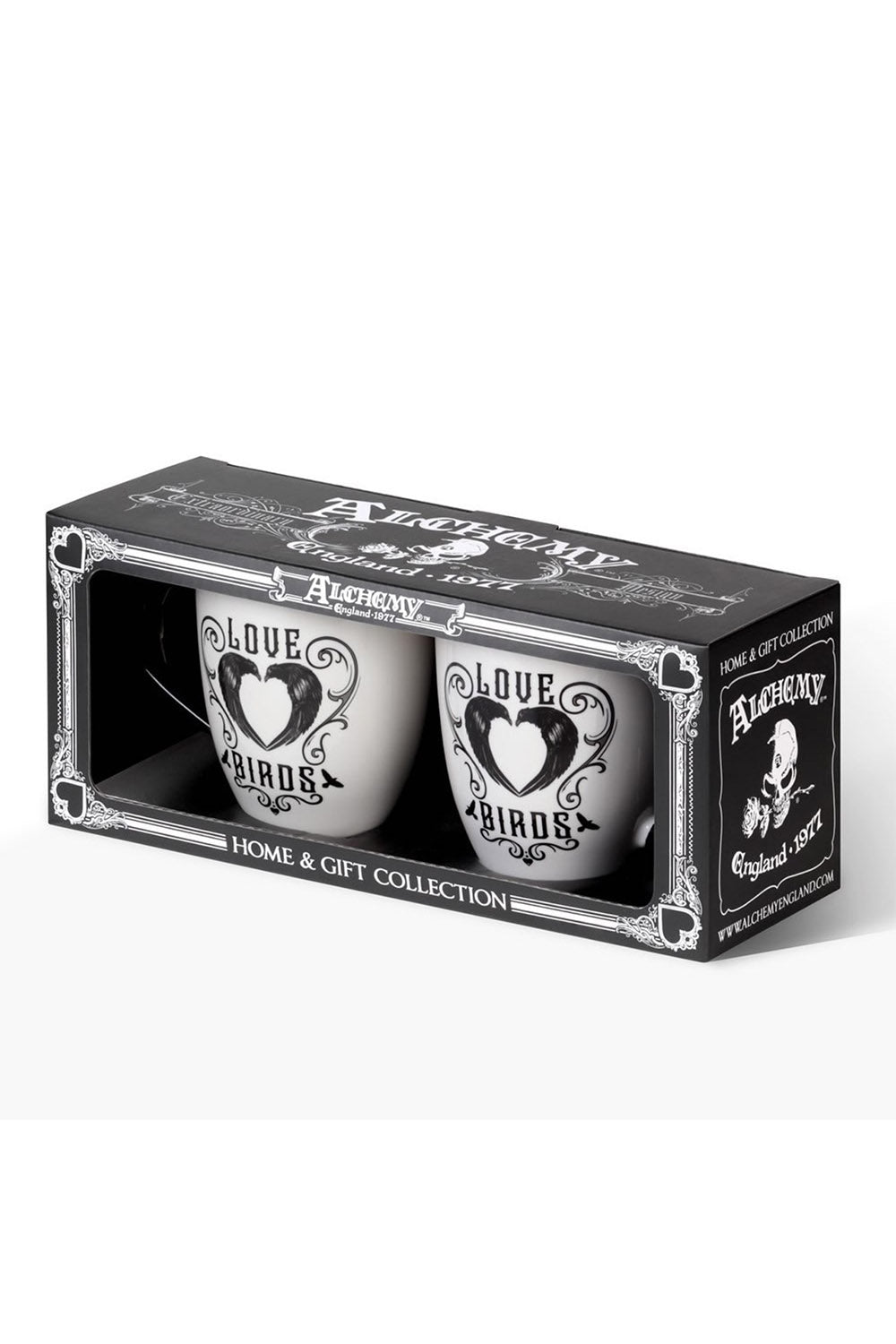 gothic crow mug set