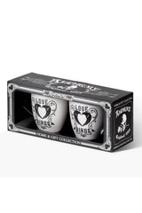 gothic crow mug set