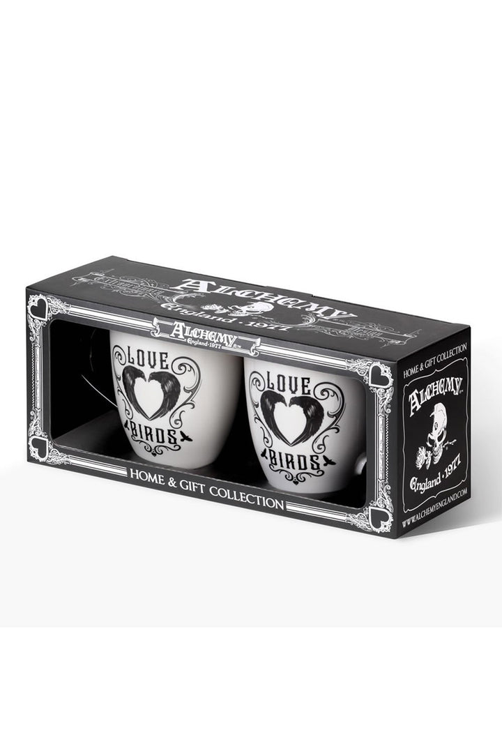 gothic crow mug set