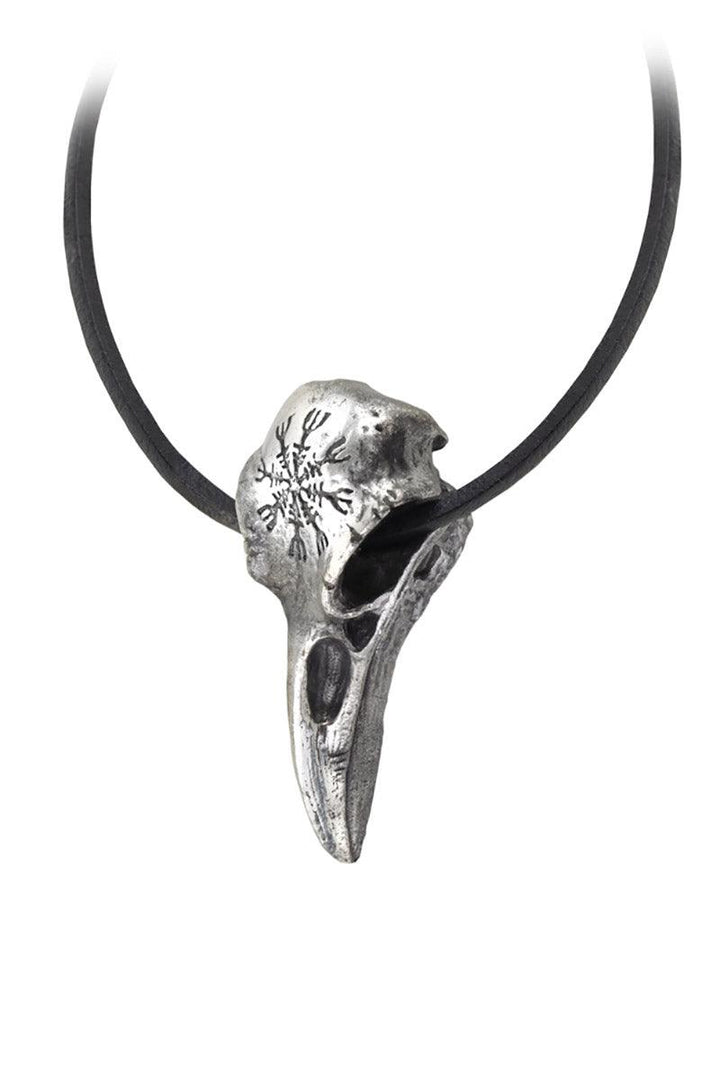 Alchemy Helm of Awe Raven Skull Necklace - jewelry - VampireFreaks - Alchemy