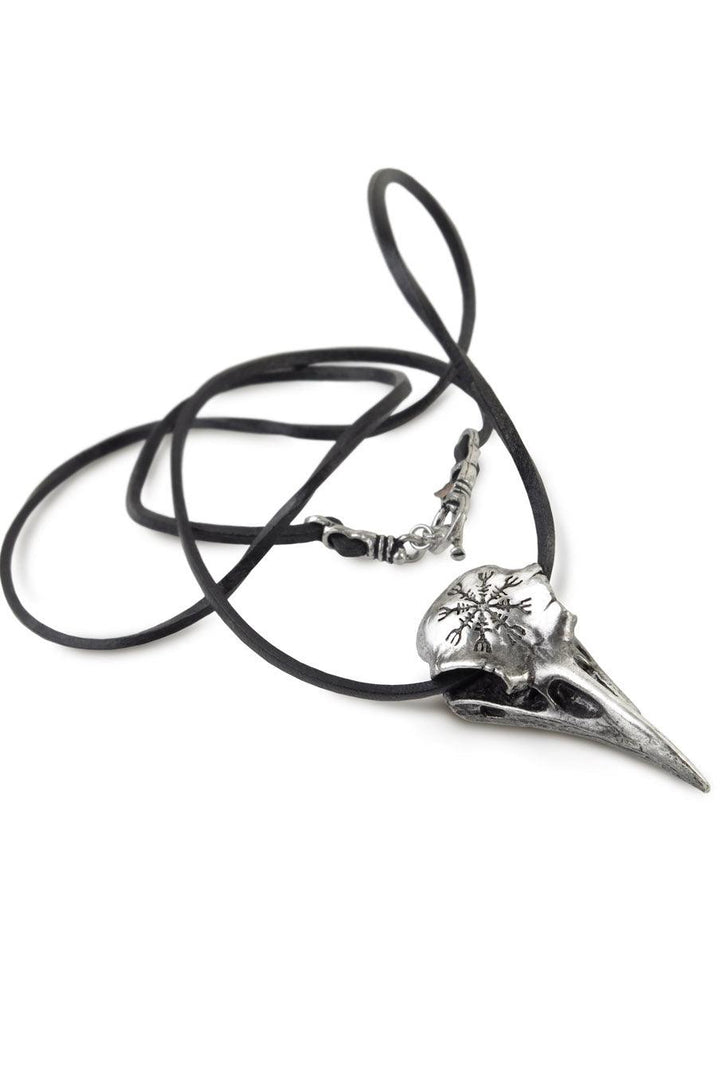 Alchemy Helm of Awe Raven Skull Necklace - jewelry - VampireFreaks - Alchemy