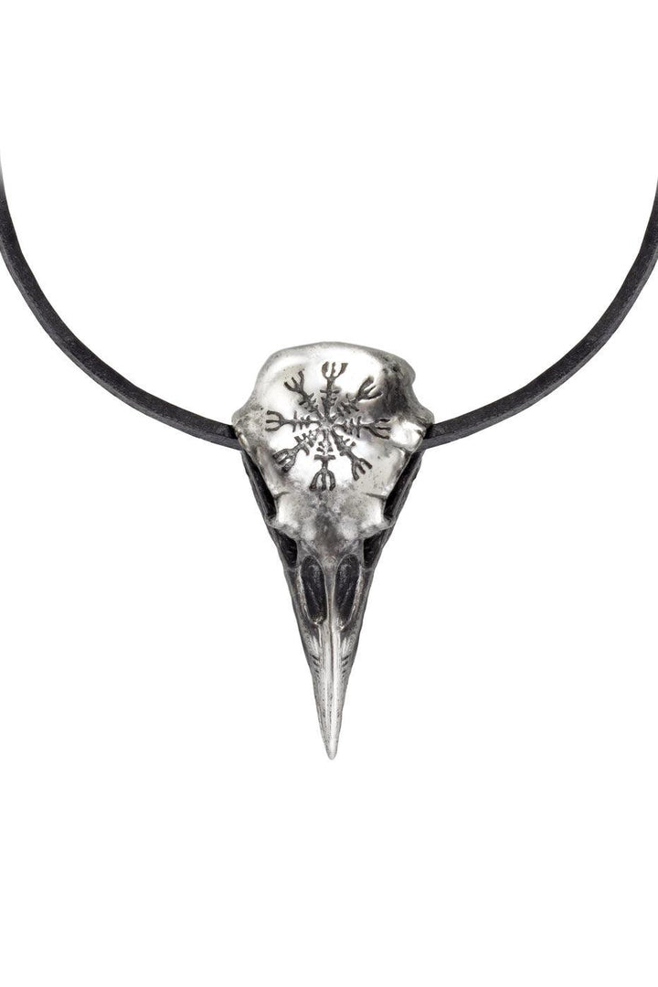 Alchemy Helm of Awe Raven Skull Necklace - jewelry - VampireFreaks - Alchemy