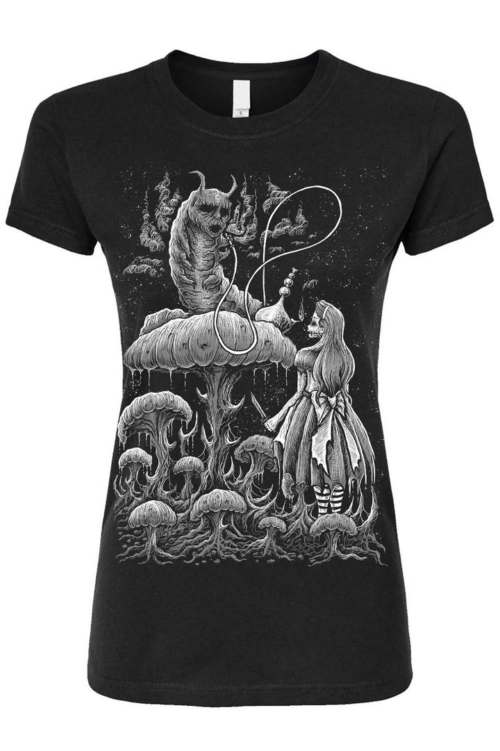 Camiseta de Alicia y la oruga