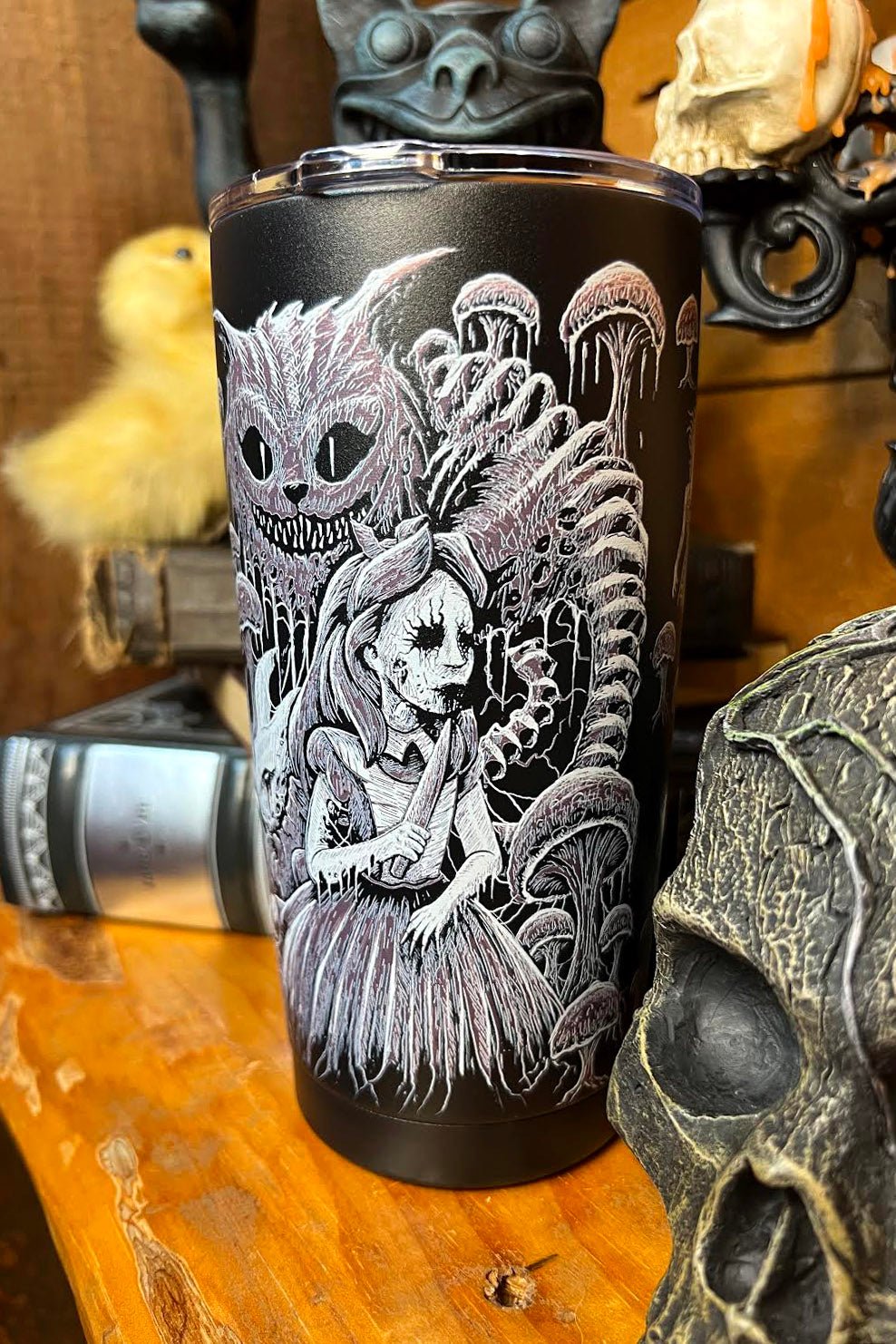 Alice In Murderland 20 oz Travel Mug - housewares - VampireFreaks - VampireFreaks