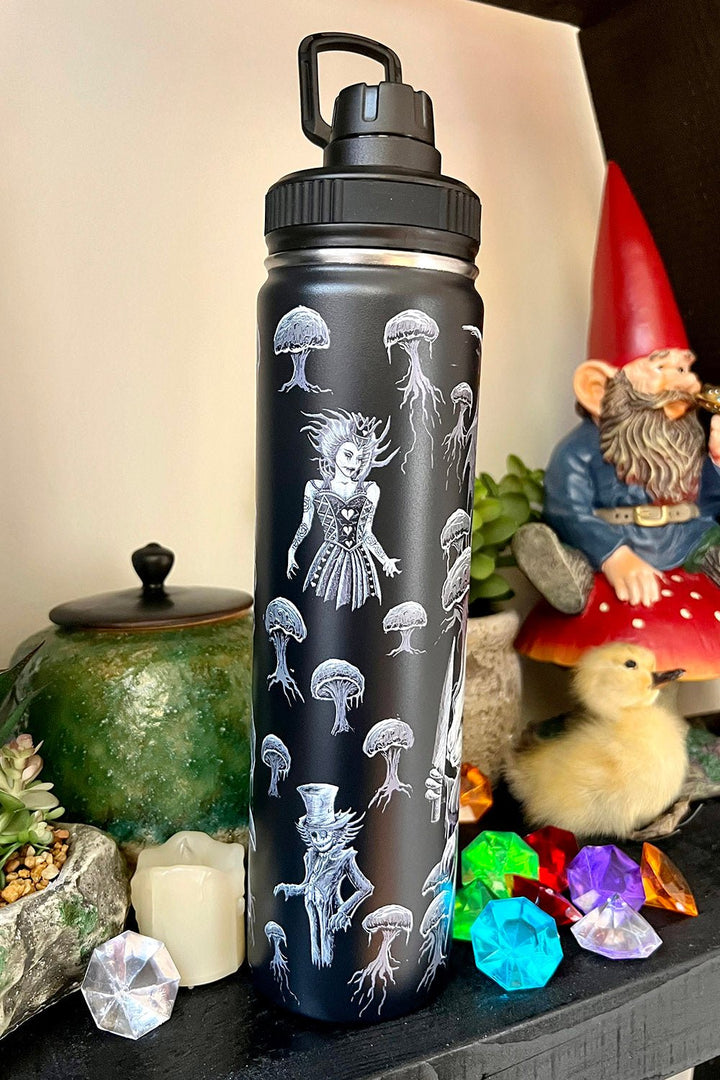 Alice in Murderland 24 Oz Water Bottle Tumbler - housewares - VampireFreaks - VampireFreaks