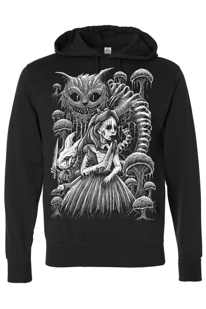 Alice in Murderland Hoodie [Zipper or Pullover] - mens outerwear - VampireFreaks - VampireFreaks