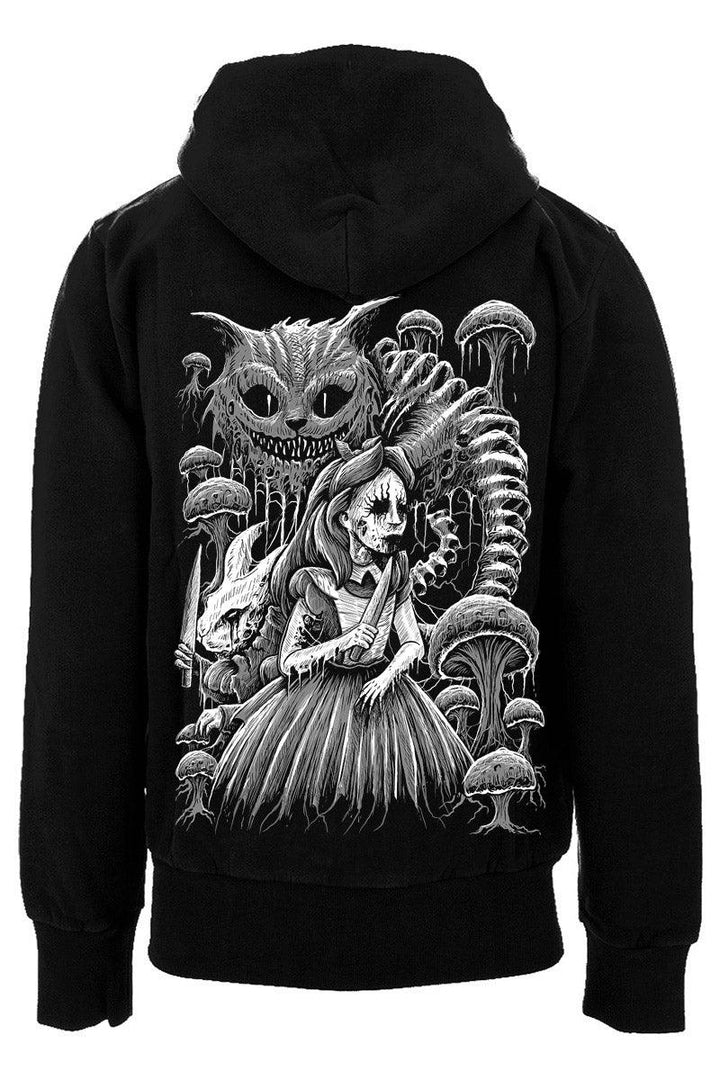 Alice in Murderland Hoodie [Zipper or Pullover] - mens outerwear - VampireFreaks - VampireFreaks