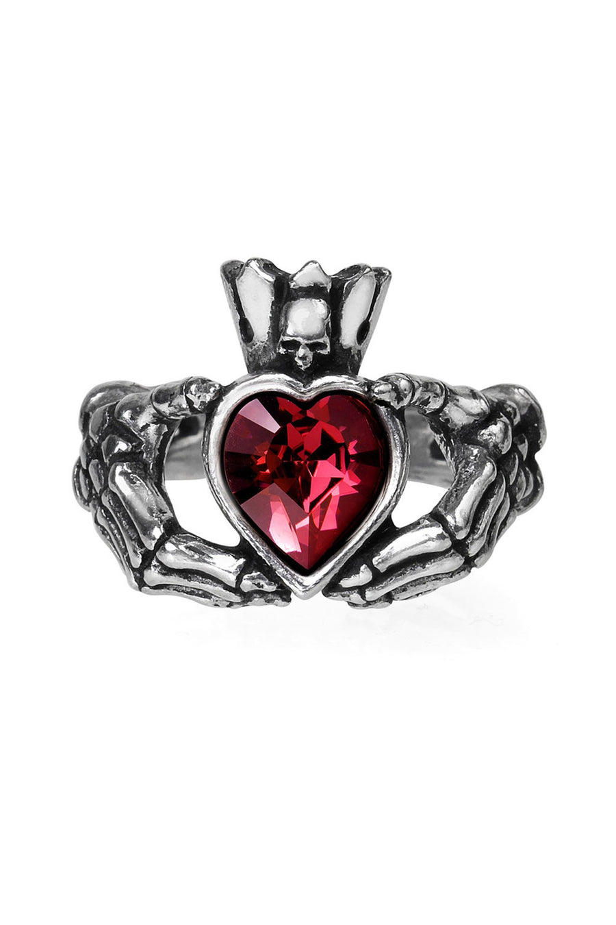 gothic queen of hearts alice in wonderland ring