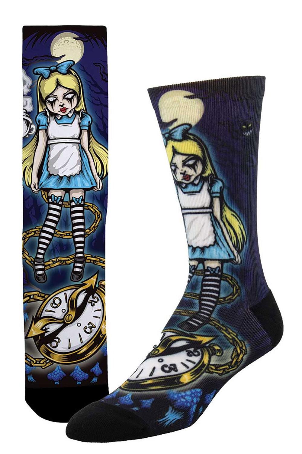 Alice Socks [Unisex] - socks & stockings - VampireFreaks - Sock Smith