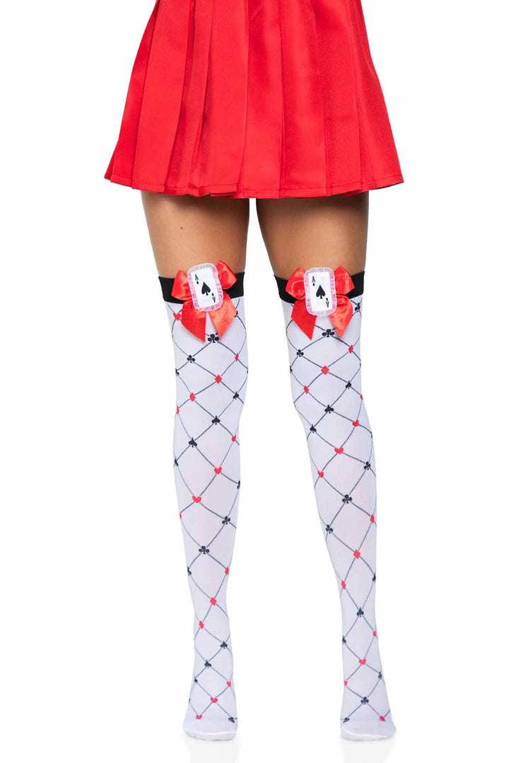 Alice in Wickedland Thigh Highs