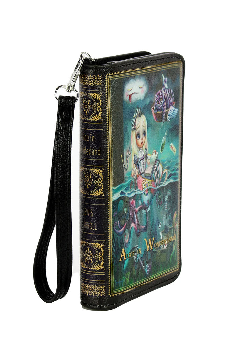 gothic alice in wonderland wallet