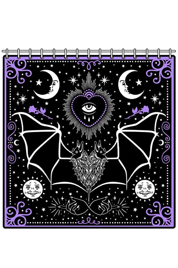 All Seeing Eye Bat Mystical Magic Shower Curtain - housewares - VampireFreaks - Too Fast