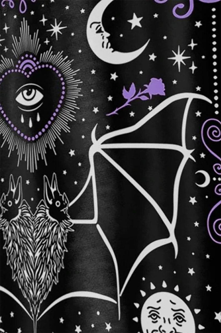 All Seeing Eye Bat Mystical Magic Shower Curtain - housewares - VampireFreaks - Too Fast